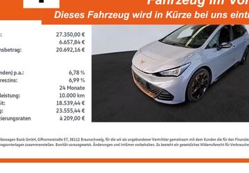 Cupra Born 15.635 km 27.350 &euro; Dülmen 48249