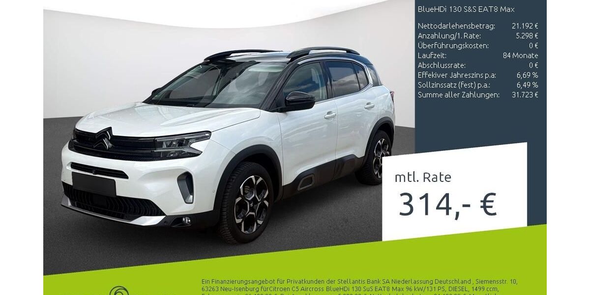 Citroen C5 Aircross 39.948 km 26.490 &euro; Dülmen 48249