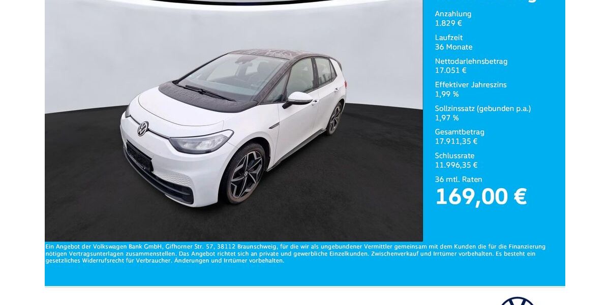 VW ID.3 36.884 km 18.880 &euro; Unna 59423