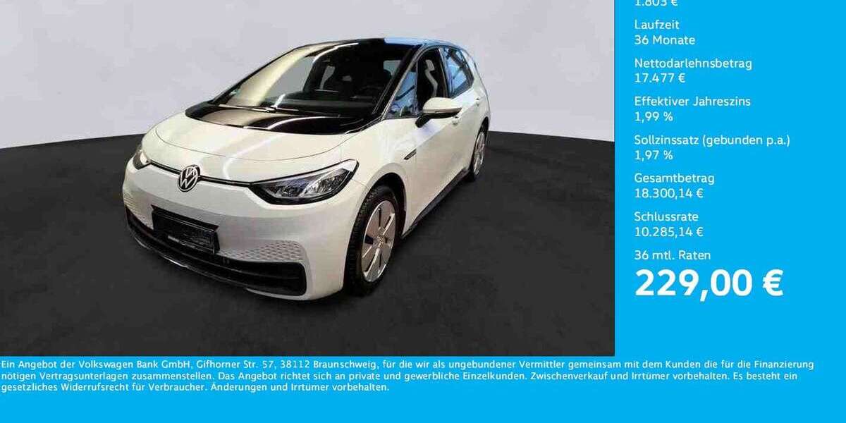 VW ID.3 37.282 km 19.280 &euro; Unna 59423