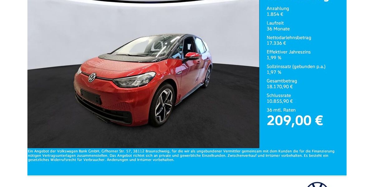 VW ID.3 28.285 km 19.190 &euro; Unna 59423