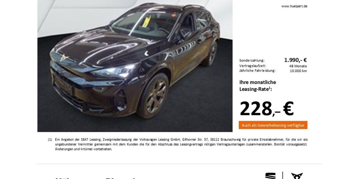 Cupra Formentor 17.468 km 32.074 &euro; Dortmund 44269