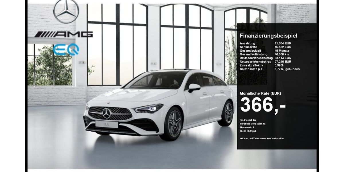 Mercedes-Benz CLA 200 Shooting Brake 2.781 km 38.490 &euro; Hagen 58135