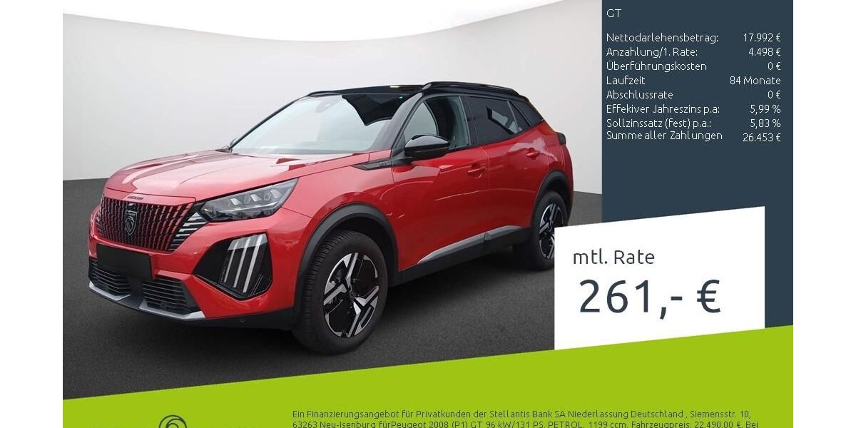 Peugeot 2008 21.845 km 22.999 &euro; Dülmen 48249