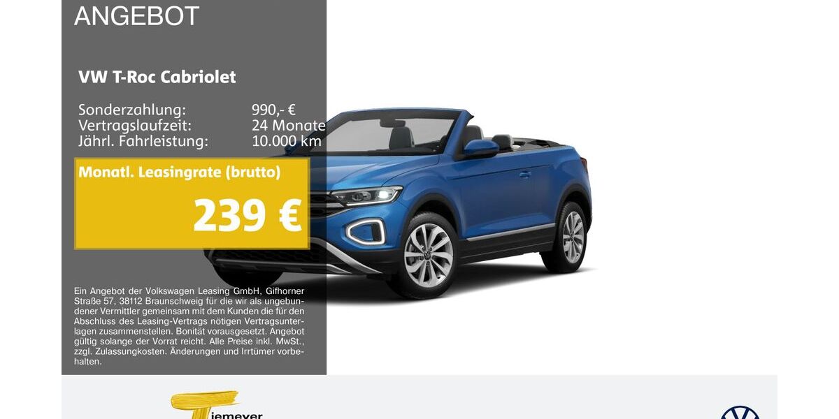 VW T-Roc 7.531 km 28.330 &euro; Bochum 44892