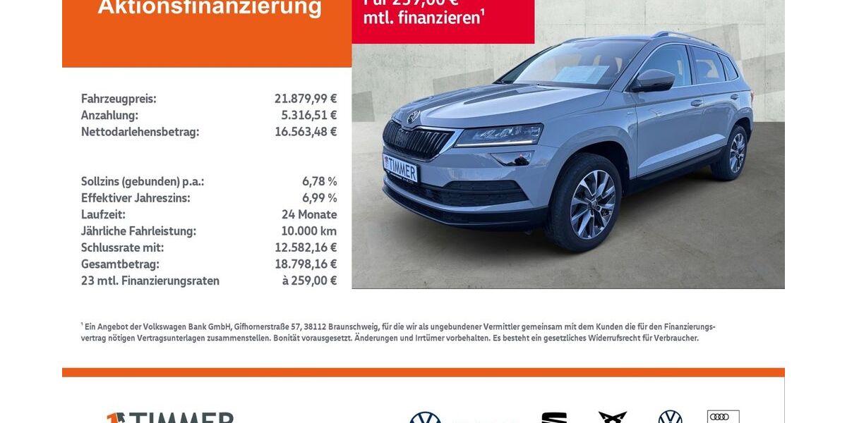 Skoda Karoq 80.766 km 21.880 &euro; Dülmen 48249