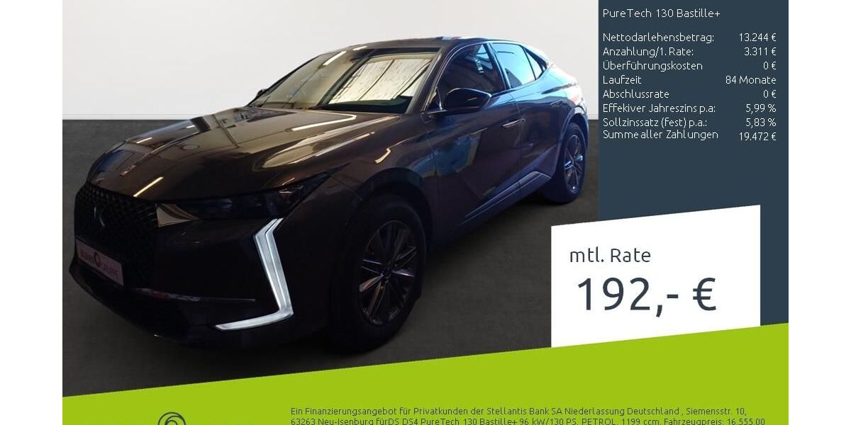 DS Automobiles DS4 16.118 km 16.555 &euro; Dülmen 48249