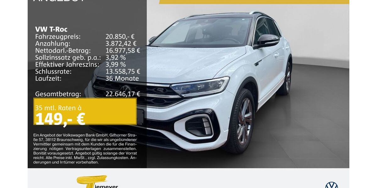 VW T-Roc 67.390 km 20.850 &euro; Recklinghausen 45663