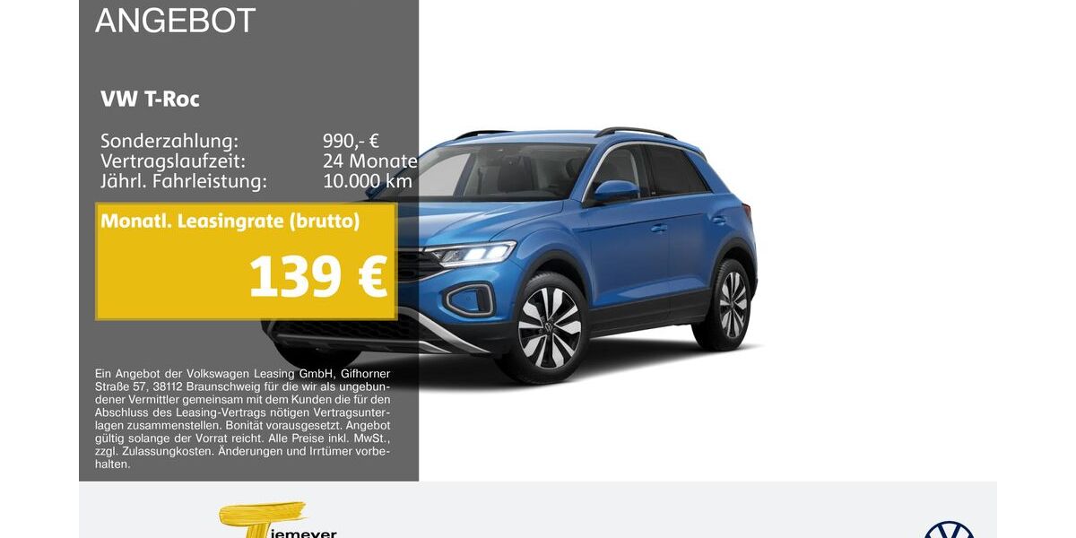 VW T-Roc 7.879 km 21.550 &euro; Bochum 44892
