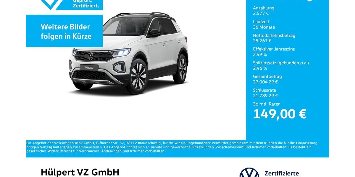 VW T-Roc 9.197 km 27.422 &euro; Dortmund 44141