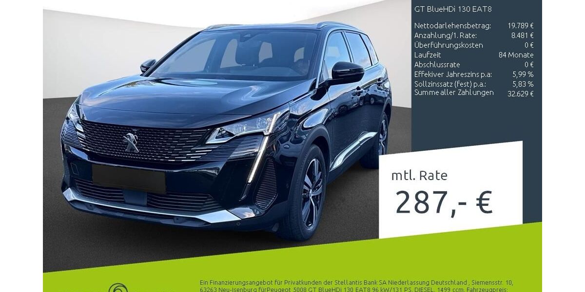 Peugeot 5008 24.398 km 29.240 &euro; Dülmen 48249