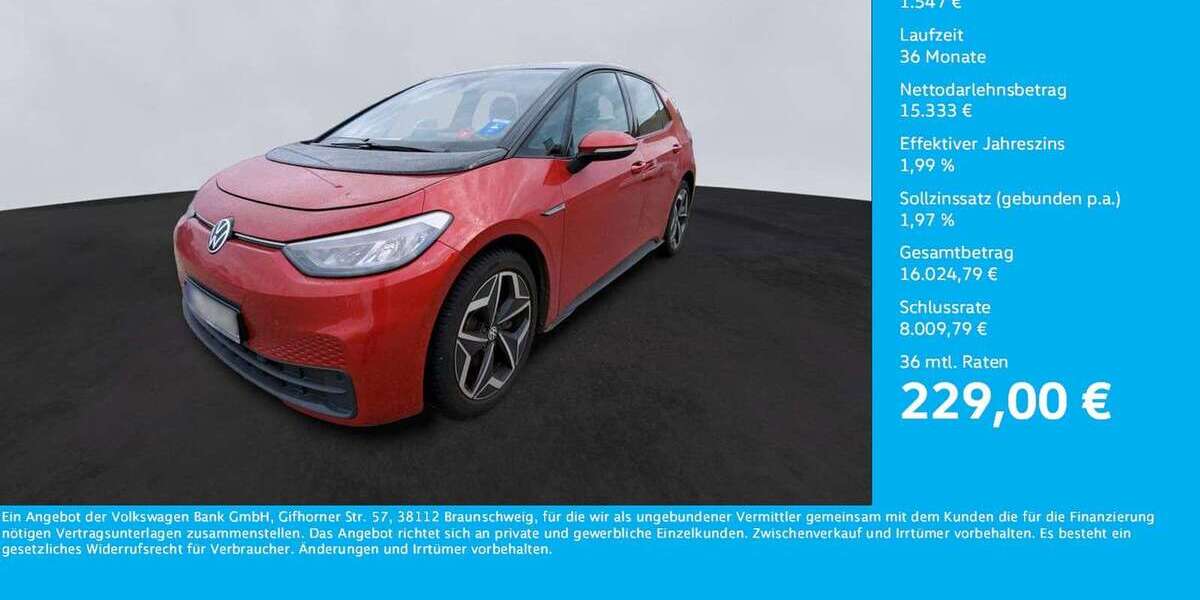 VW ID.3 73.072 km 16.880 &euro; Unna 59423