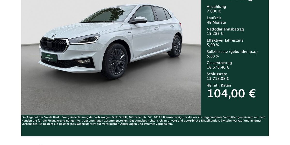 Skoda Fabia 5.373 km 22.285 &euro; Dortmund 44269