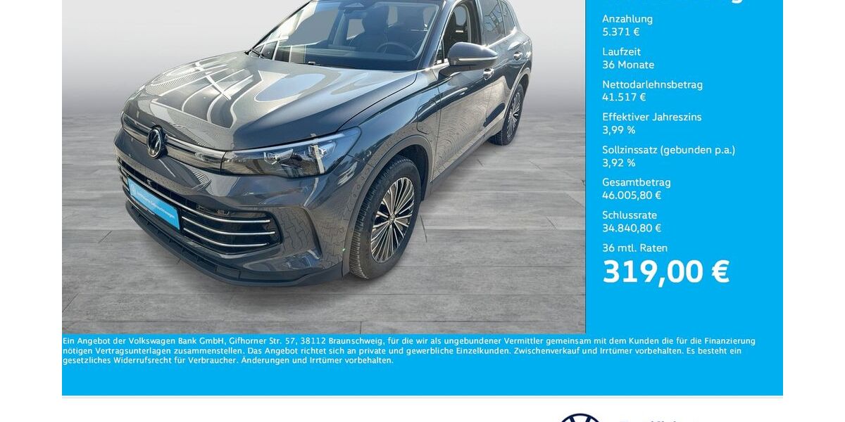 VW Tiguan 13.315 km 46.888 &euro; Bergkamen 59192