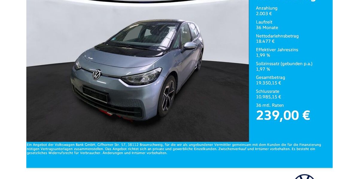 VW ID.3 50.277 km 20.480 &euro; Unna 59423