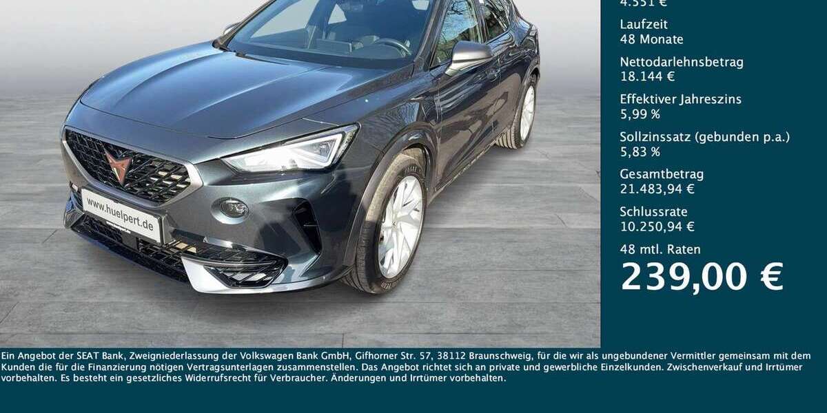 Cupra Formentor 30.962 km 22.695 &euro; Dortmund-Marten 44379