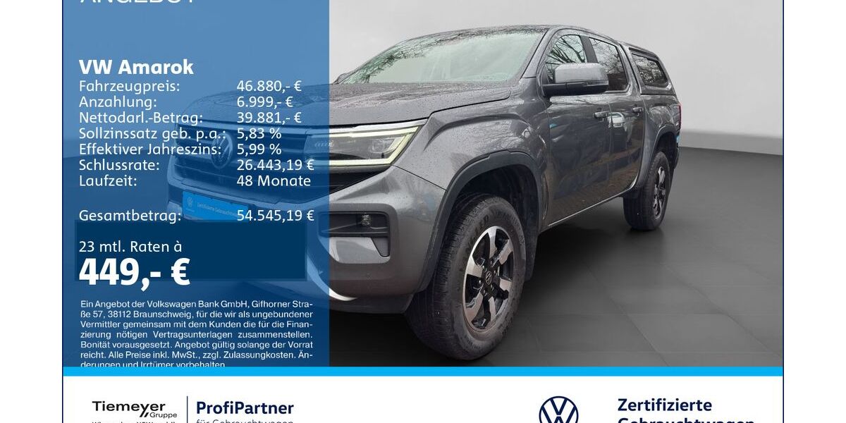 VW Amarok 16.957 km 43.760 &euro; Recklinghausen 45663