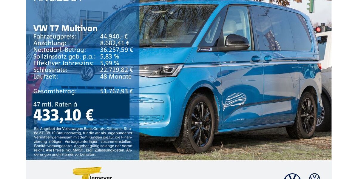 VW T7 Multivan 42.475 km 44.940 &euro; Marl 45770