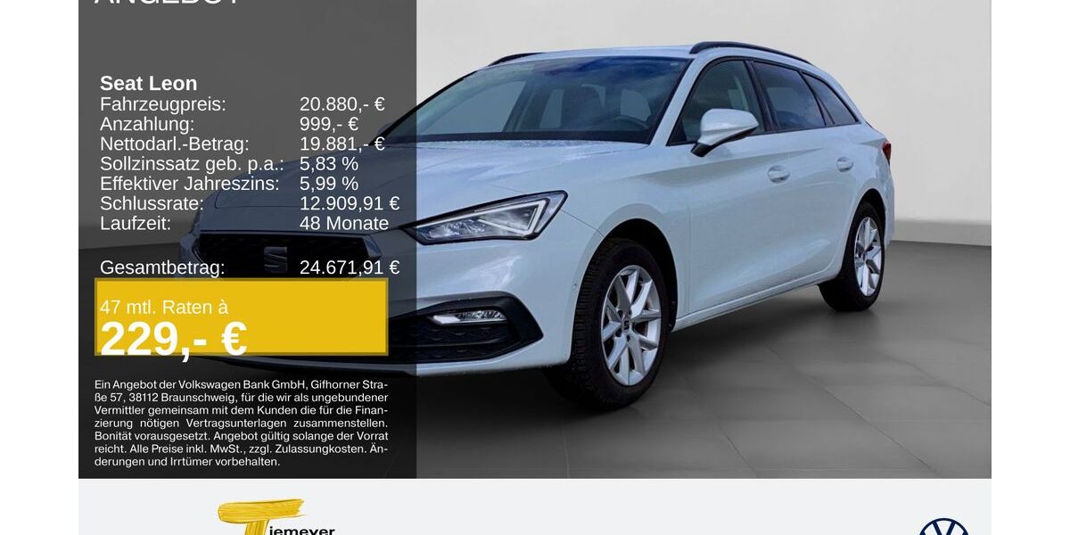 Seat Leon 62.500 km 20.420 &euro; Herne 44653